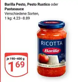 Globus Barilla pesto Angebot