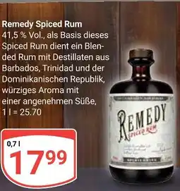 Globus Remedy spiced rum Angebot