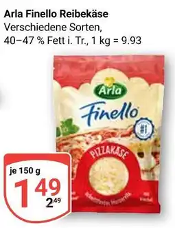 Globus Arla finello reibekäse Angebot