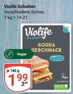 Globus Violife scheiben gouda geschmack Angebot