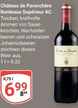 Globus Château de parenchère bordeaux supérieur ac Angebot