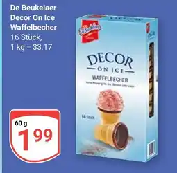 Globus De beukelaer decor on ice waffelbecher Angebot