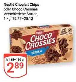 Globus Nestlé choclait chips Angebot