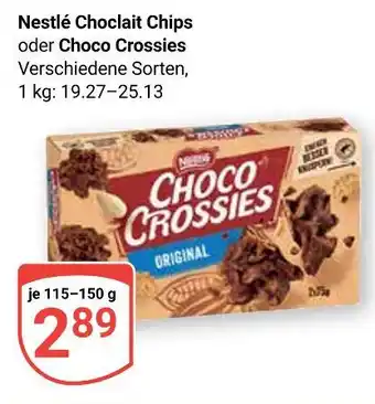 Globus Nestlé choclait chips Angebot