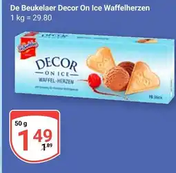 Globus De beukelaer decor on ice waffelherzen Angebot