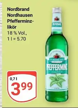 Globus Nordbrand nordhausen pfefferminzlikör Angebot