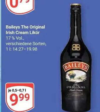 Globus Baileys baileys the original irish cream likör Angebot
