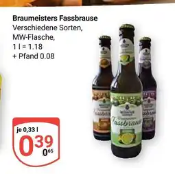 Globus Braumeisters fassbrause Angebot