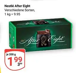 Globus Nestlé after eight Angebot