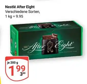 Globus Nestlé after eight Angebot