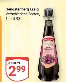 Globus Hengstenberg essig Angebot