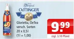 Getränke Oase Oettinger glorietta, oetea Angebot