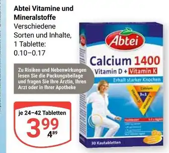 Globus Abtei vitamine und mineralstoffe Angebot