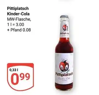 Globus Pittiplatsch kinder-cola Angebot