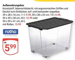 Globus Rotho aufbewahrungsbox 11 l Angebot