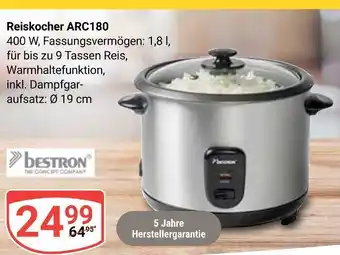 Globus Bestron reiskocher arc180 Angebot