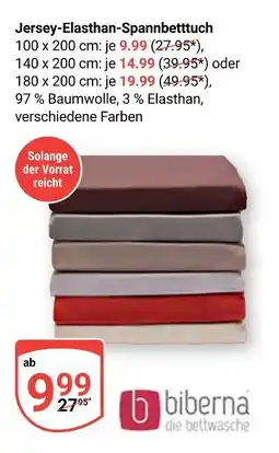 Globus Biberna jersey-elasthan-spannbetttuch Angebot