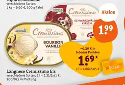 tegut Langnese cremissimo bourbon vanille eis Angebot