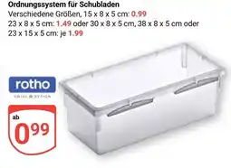 Globus Rotho ordnungssystem für schubladen Angebot