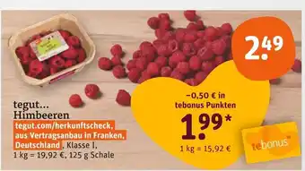 tegut Tegut... himbeeren Angebot