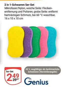 Globus Genius 2 in 1-schwamm 5er-set Angebot