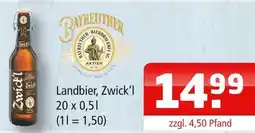 Getränke Oase Bayreuther landbier, zwick'l Angebot