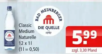 Getränke Oase Bad meinberger classic medium naturelle Angebot