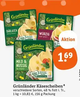 tegut Grünländer käsescheiben bärlauch Angebot