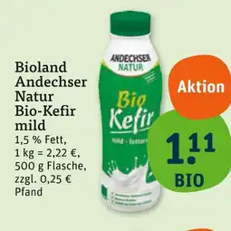 tegut Andechser natur bioland andechser natur bio-kefir mild Angebot