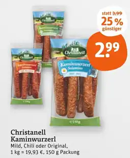 tegut Christanell kaminwurzerl mild Angebot