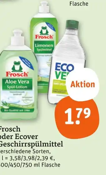 tegut Frosch aloe vera spül-lotion Angebot