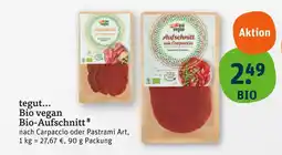 tegut Tegut... bio vegan bio-aufschnitt nach carpaccio art Angebot
