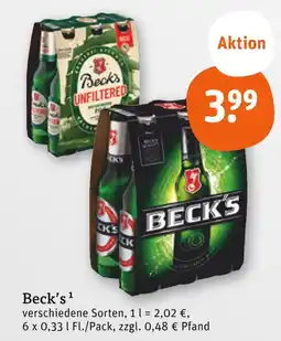 tegut Beck's beck's unfiltered Angebot