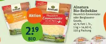 tegut Alnatura bio-reibekäse heumilch-emmentaler Angebot