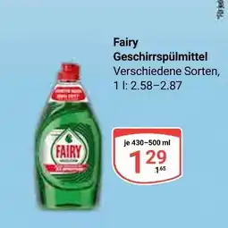 Globus Fairy geschirrspülmittel Angebot