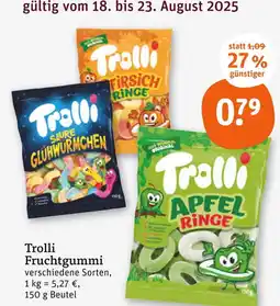tegut Trolli saure glühwürmchen Angebot