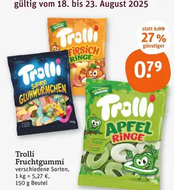tegut Trolli saure glühwürmchen Angebot