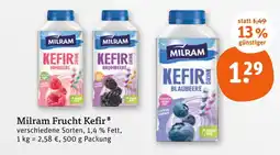 tegut Milram kefir drink himbeere Angebot