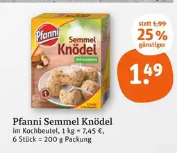 tegut Pfanni semmel knödel Angebot