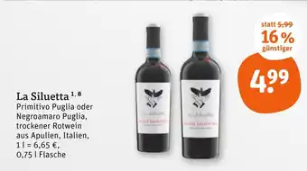 tegut La siluetta primitivo puglia Angebot