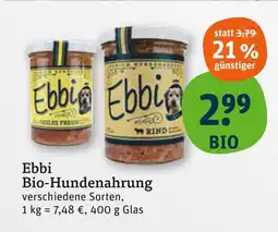 tegut Ebbi bio-hundenahrung rind Angebot
