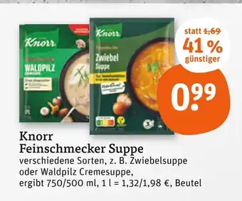 tegut Knorr feinschmecker zwiebelsuppe Angebot