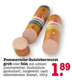 E-Center Pommersche gutsleberwurst grob Angebot
