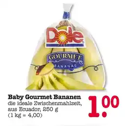 E-Center Dole baby gourmet bananen Angebot