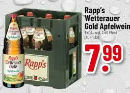 trinkgut Rapp's wetterauer gold apfelwein Angebot