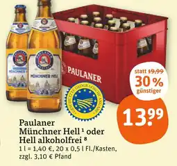 tegut Paulaner münchner hell Angebot