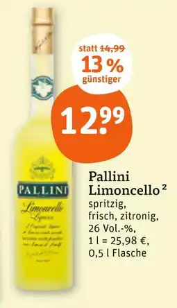 tegut Pallini limoncello Angebot