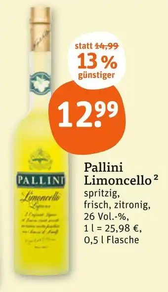 tegut Pallini limoncello Angebot