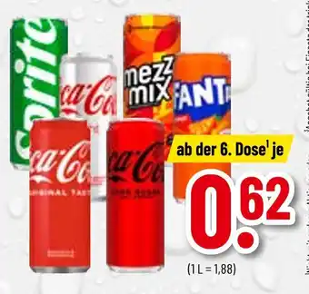 trinkgut Coca-cola, zero, mezzo mix oder fanta orange Angebot
