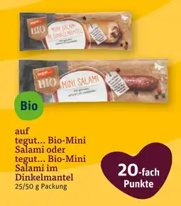 tegut Tegut... bio-mini salami Angebot